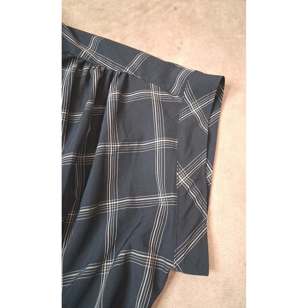 Calvin Klein Plaid Midi Dress Size 10 Office Workwear Casual - Picture 7 of 11